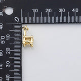 18K Gold PVD 3D Chair charm s Charms - Tarnish Resistant