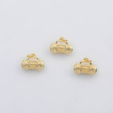 18K Gold PVD Stereo boom box charm s Charms - Tarnish Resistant