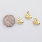 18K Gold PVD Angel fish charm ocean beach charm charm s Charms - Tarnish Resistant