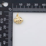 18K Gold PVD Angel fish charm ocean beach charm charm s Charms - Tarnish Resistant