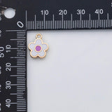 18K Gold PVD Flower charm 22k s Gold Charms - Tarnish Resistant