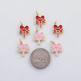 18K Gold PVD Love Heart charm s Gold Charms - Tarnish Resistant