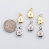 18K Gold PVD Teardrop charm s Charms - Tarnish Resistant