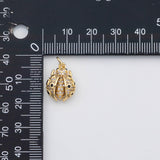 18K Gold PVD 3D Ladybug lady bug charm s Charms - Tarnish Resistant