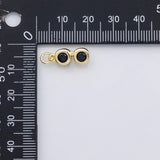 18K Gold PVD Sunglasses beach charm s Charms - Tarnish Resistant