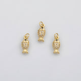 18K Gold PVD Fish charm s Charms - Tarnish Resistant
