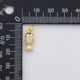 18K Gold PVD Fish charm s Charms - Tarnish Resistant
