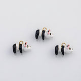 18K Gold PVD 3D Pa Charm enamel charm s Charms - Tarnish Resistant