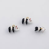 18K Gold PVD 3D Pa Charm enamel charm s Charms - Tarnish Resistant