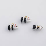 18K Gold PVD 3D Pa Charm enamel charm s Charms - Tarnish Resistant