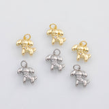 18K Gold PVD Dog charm Floppy ears charm s Charms - Tarnish Resistant