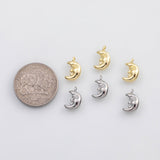 18K Gold PVD Moon charm charm s Charms - Tarnish Resistant