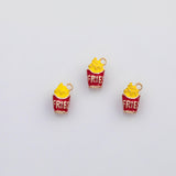 18K Gold PVD French fries charm s Gold Charms - Tarnish Resistant