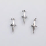 18K Gold pvd Cross charm s Gold Charms - Tarnish Resistant