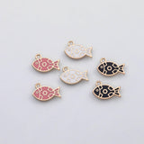 18K Gold PVD Fish charm 22k s Gold Charms - Tarnish Resistant