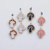 18K Gold PVD Mushroom charm s Gold Charms - Tarnish Resistant