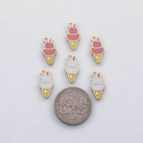 18K Gold PVD Ice cream charm s Gold Charms - Tarnish Resistant