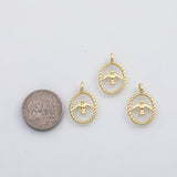 18K Gold PVD Dove of peace charm s Gold Charms - Tarnish Resistant