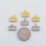 18K Gold PVD Hawall charm s Gold Charms - Tarnish Resistant
