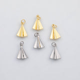 18K Gold PVD Paper Airplane charm s Gold Charms - Tarnish Resistant
