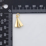 18K Gold PVD Paper Airplane charm s Gold Charms - Tarnish Resistant