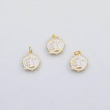18K Gold PVD Musical note charm s Gold Charms - Tarnish Resistant