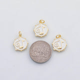 18K Gold PVD Musical note charm s Gold Charms - Tarnish Resistant