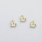 18K Gold PVD Unicorn charm s Gold Charms - Tarnish Resistant
