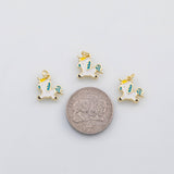18K Gold pvd Unicorn charm s Gold Charms - Tarnish Resistant