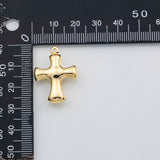 18K Gold PVD Cross charm koi gold Cross charm 22K s Charms - Tarnish Resistant
