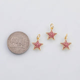 18K Gold PVD Star charm enamel charm charm s Charms - Tarnish Resistant