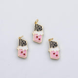 18K Gold PVD Ice cream charm koi gold Ice cream charm 22K s Charms - Tarnish Resistant