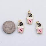 18K Gold PVD Ice cream charm koi gold Ice cream charm 22K s Charms - Tarnish Resistant