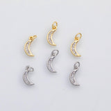 18K Gold PVD Moon charm s Charms - Tarnish Resistant