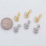 18K Gold PVD Butterfly charm s Charms - Tarnish Resistant