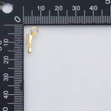 18K Gold PVD Hairbrush comb charm s Charms - Tarnish Resistant