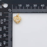 18K Gold PVD Heart charm s Charms - Tarnish Resistant