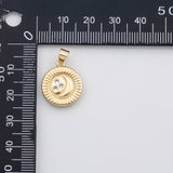 18K Gold PVD Moon stars charm s Charms - Tarnish Resistant