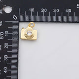 18K Gold PVD Camera charm charm s Charms - Tarnish Resistant