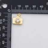 18K Gold PVD Camera charm charm s Charms - Tarnish Resistant