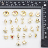 18K Gold PVD Sea shell ocean beach summer nautical charms fish crab lobster turtle s Charms - Tarnish Resistant