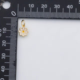 18K Gold PVD Flower daisy charm s Charms - Tarnish Resistant