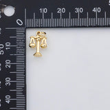 18K Gold PVD Scale of justice Libra charm s Charms - Tarnish Resistant