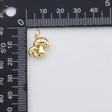 18K Gold PVD Mushroom charm s Charms - Tarnish Resistant