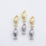 18K Gold PVD Fish charm s Charms - Tarnish Resistant