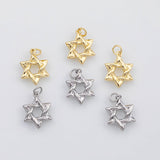 18K Gold PVD Star of David Jewish Hebrew charm s Charms - Tarnish Resistant