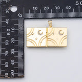18K Gold PVD Book Locket Charm - Tarnish Resistant