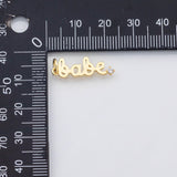 18K Gold PVD Babe charm - Tarnish Resistant