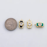 18K Gold PVD Camera enamel charm s Charms - Tarnish Resistant