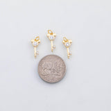 18K Gold PVD Key charm - Tarnish Resistant
